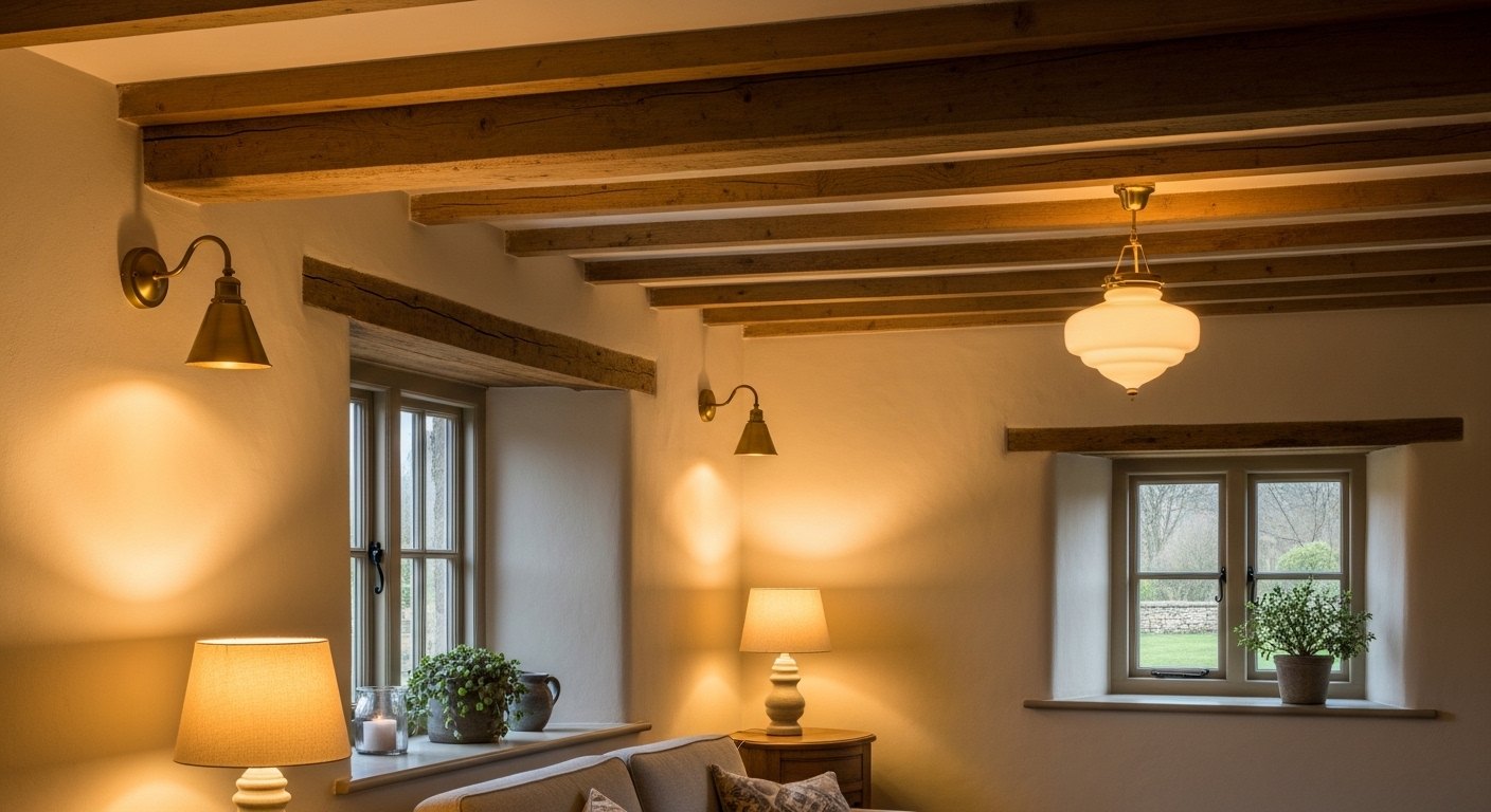 How to Light a Low-Beamed Cottage