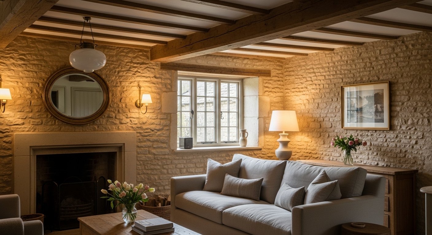 Bringing Light Into Our Low-Beamed Cottage Sitting Room