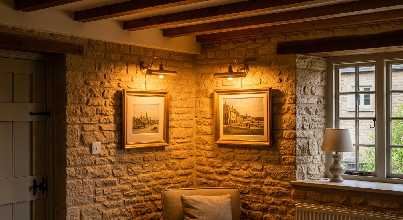 Picture Lights and Sconces for Stone Walls