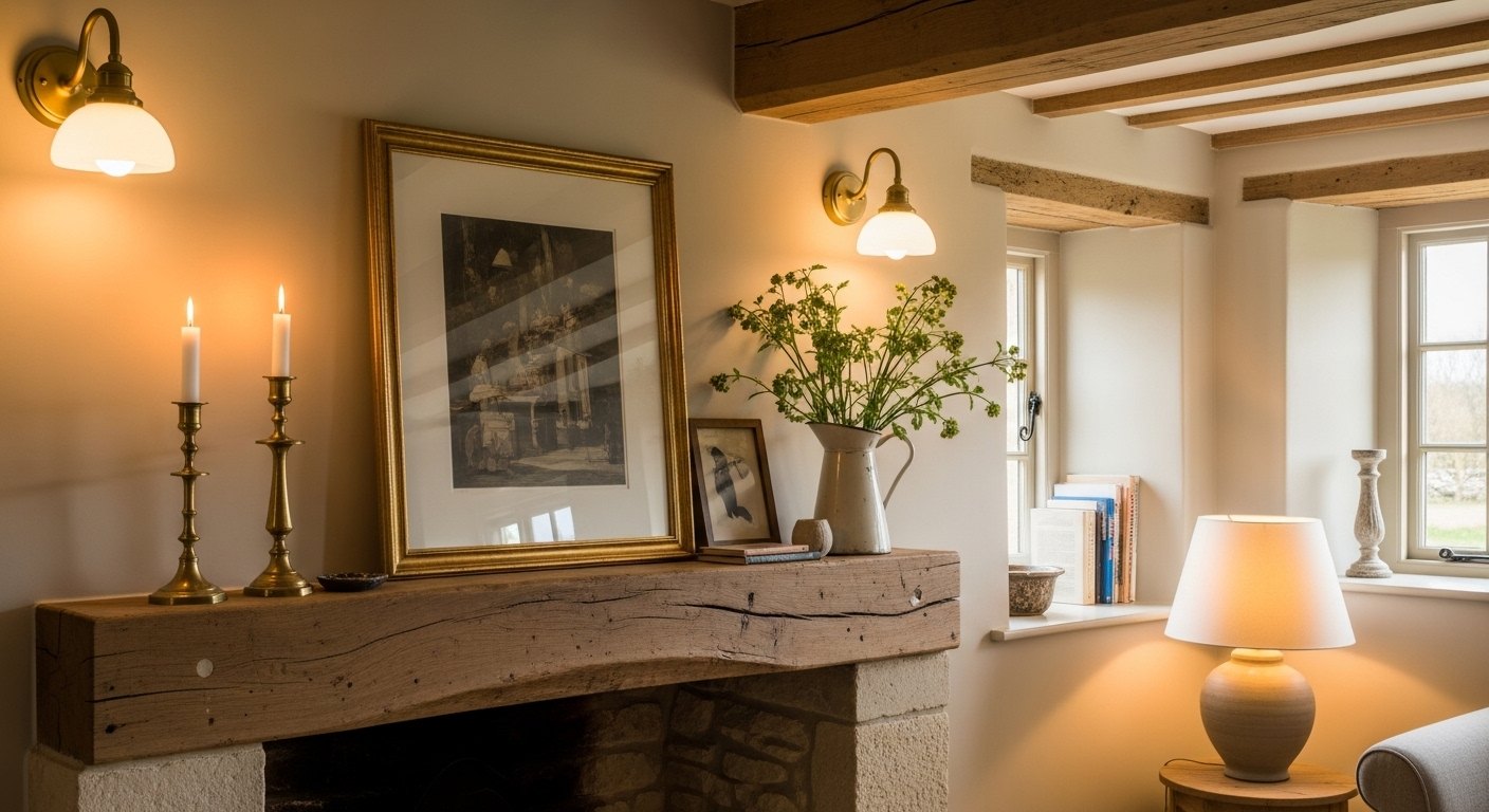 Styling a Cottage Mantel